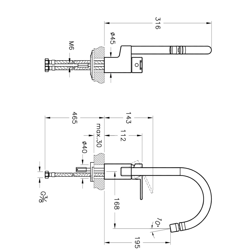 Artema Fold S Sink Mixer