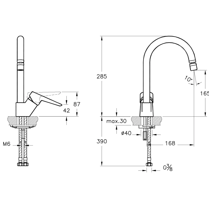 Artema Solid S Sink Mixer