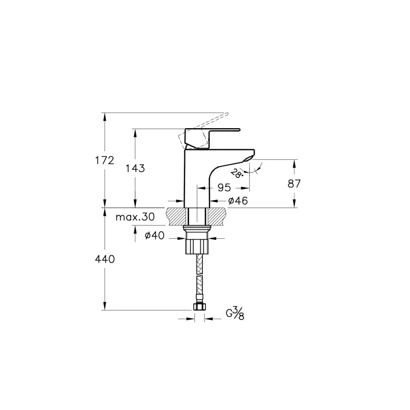 Artema Win S Basin Mixer